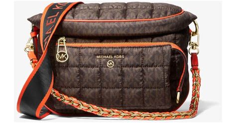 michael kors slater medium logo sling pack|belt bag michael kors outlet.